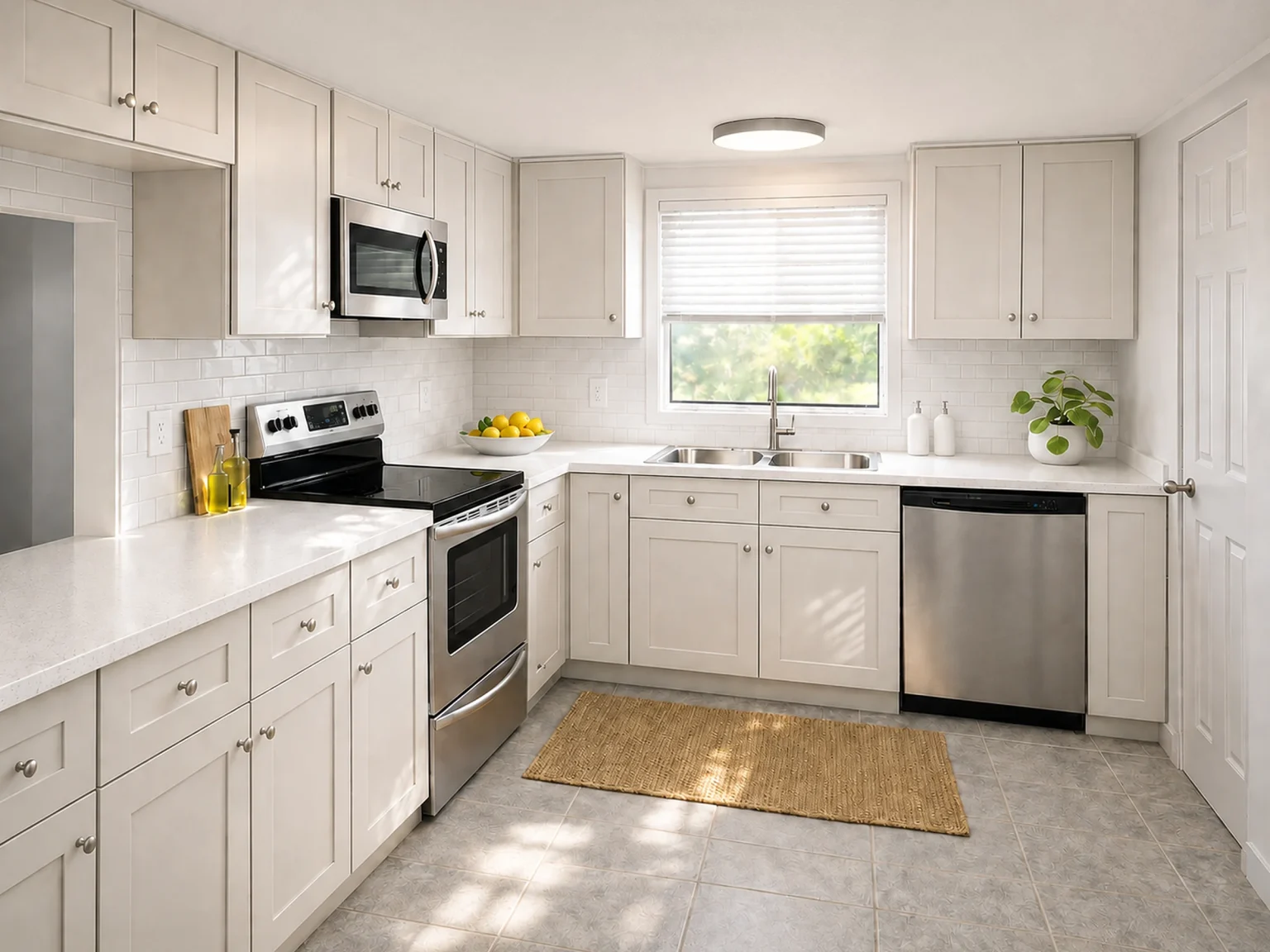 Generously sized kitchen in the Signature floorplan at Summerset apartments